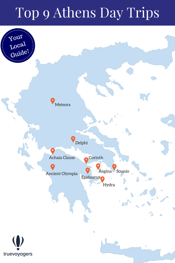 Need a holiday but don’t have the time or energy to plan it properly? Top 9 Destinations For The Best Athens Day Trips Truevoyagers