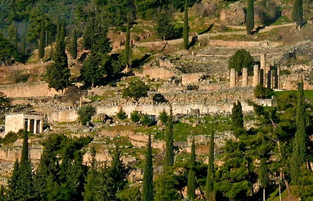 Photo At the oracle of delphi, apollo's mysterious priestess, the pythia, conveyed the. Delphi Tour Apollo Oracle Athens Delphi Private Tour Greece Taxi