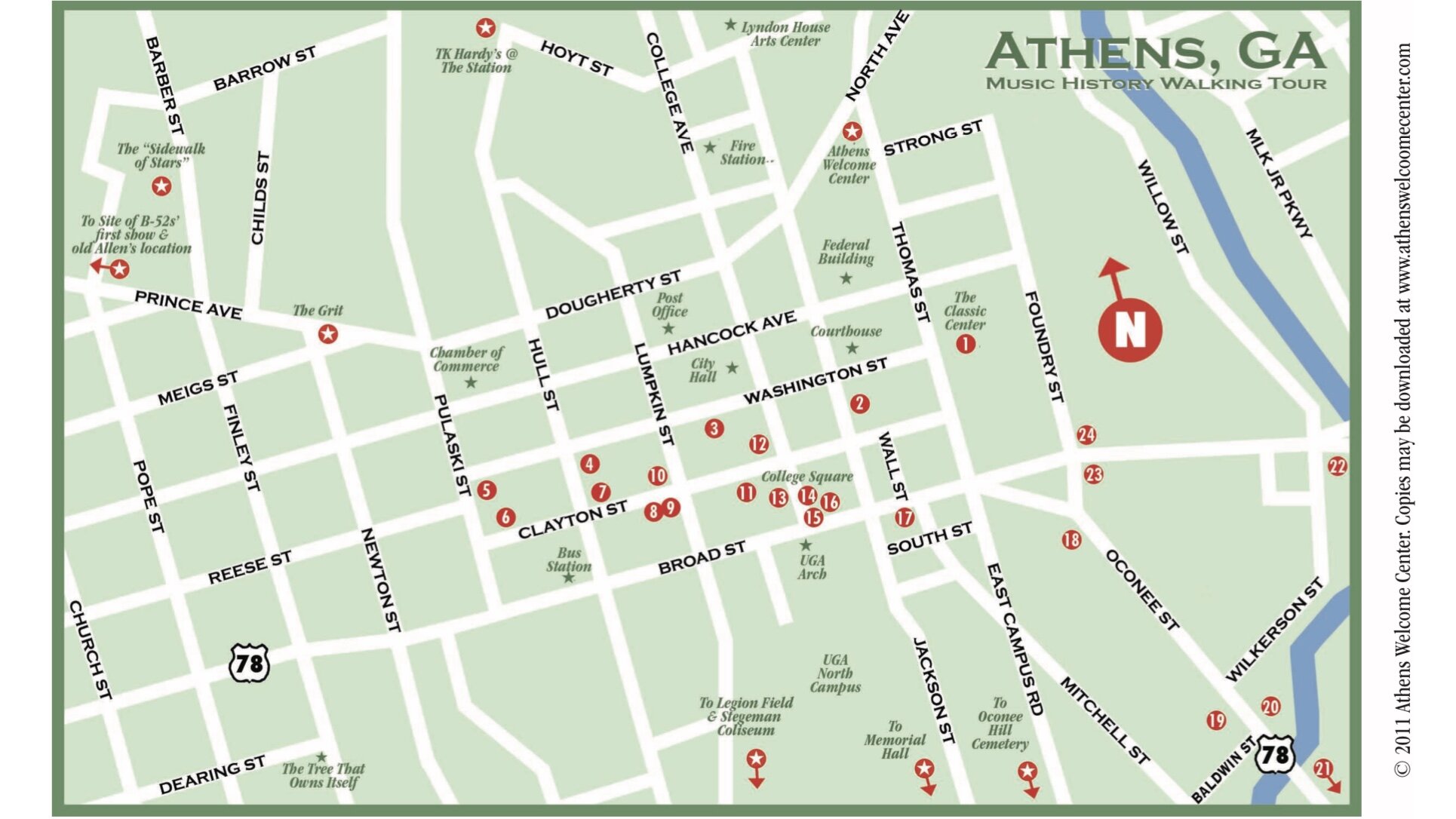 Learn how to create your own. Athens Music History Self Guided Tour Historic Athens Welcome Center