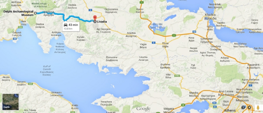 Athens To Delphi&nbsp;Time