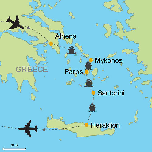 Best Athens Mykonos Naxos Santorini&nbsp;Packages