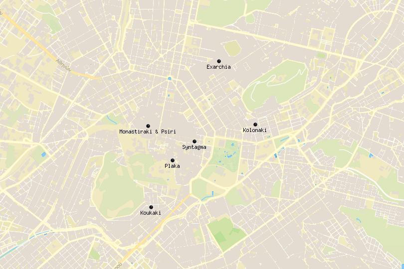 Best Athens Walking&nbsp;Map