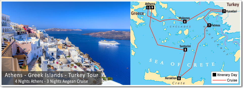 Exploring Athens Mykonos Santorini Crete&nbsp;Itinerary