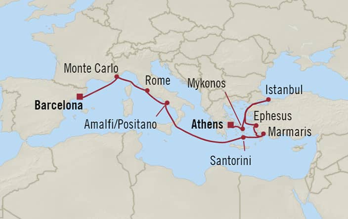 Exploring Norwegian Cruise Athens To&nbsp;Barcelona