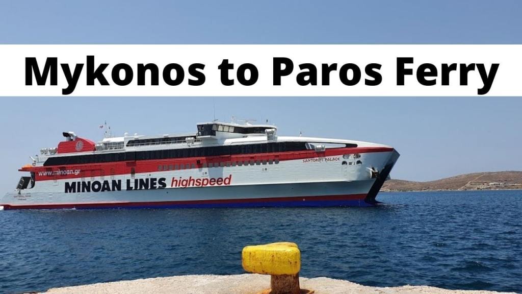 High Speed Ferry Athens To&nbsp;Mykonos